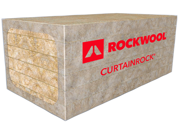 panel lana mineral de roca rockwool curtainrock