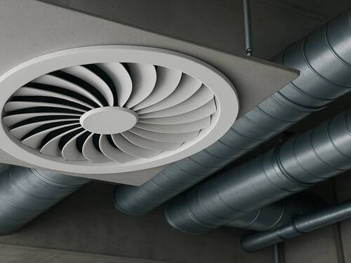 Ductos HVAC con aislamiento para ahorro de energía y reducción de ruido.