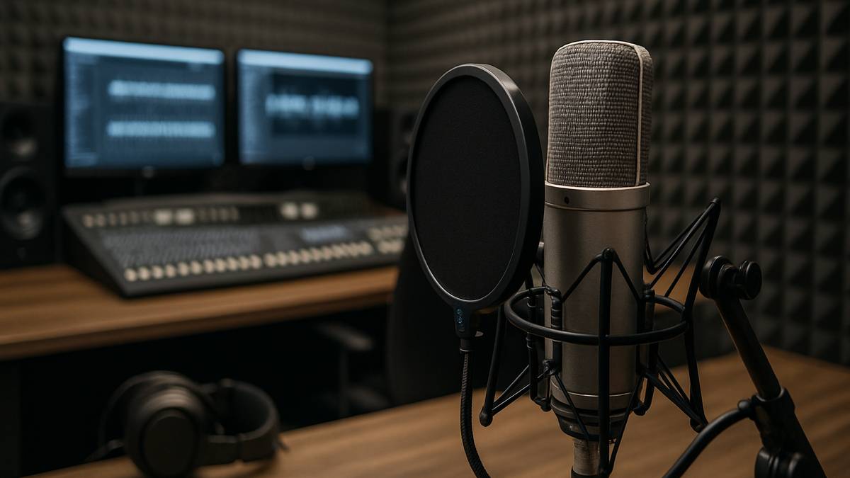 Fondo de Acústica profesional para estudios, sets y salas de grabación
